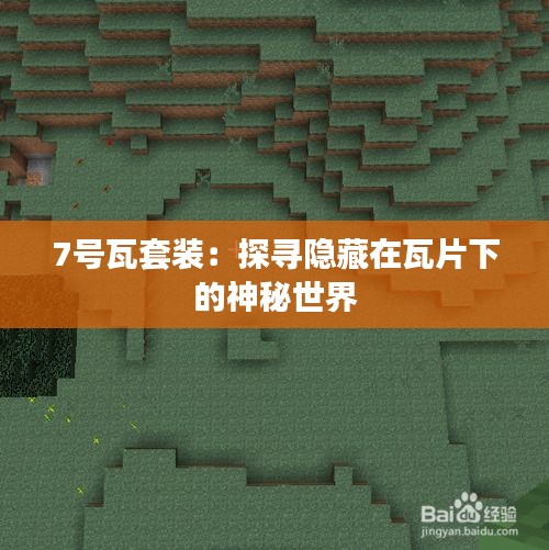 7號(hào)瓦套裝：探尋隱藏在瓦片下的神秘世界