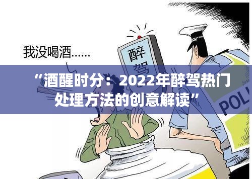 “酒醒時分：2022年醉駕熱門處理方法的創(chuàng)意解讀”