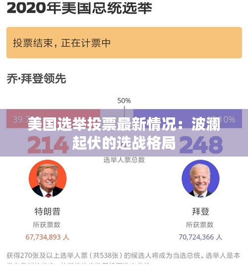 美國(guó)選舉投票最新情況：波瀾起伏的選戰(zhàn)格局
