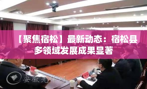 【聚焦宿松】最新動(dòng)態(tài)：宿松縣多領(lǐng)域發(fā)展成果顯著