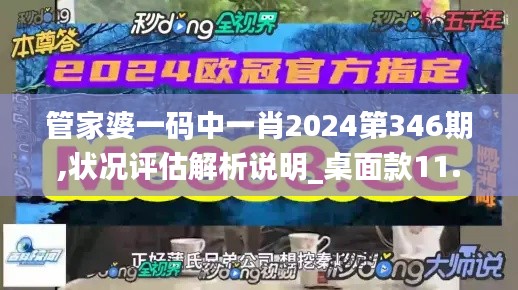 管家婆一碼中一肖2024第346期,狀況評估解析說明_桌面款11.525