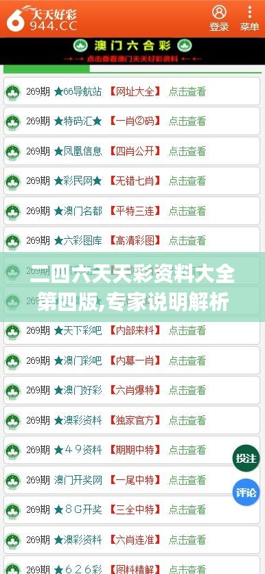 二四六天天彩資料大全第四版,專家說明解析_pro3.523