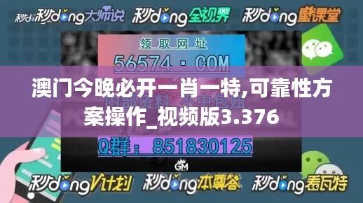 澳門今晚必開一肖一特,可靠性方案操作_視頻版3.376