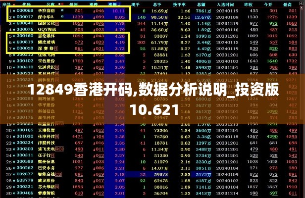 12849香港開碼,數據分析說明_投資版10.621
