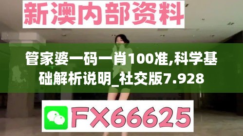 管家婆一碼一肖100準,科學基礎(chǔ)解析說明_社交版7.928