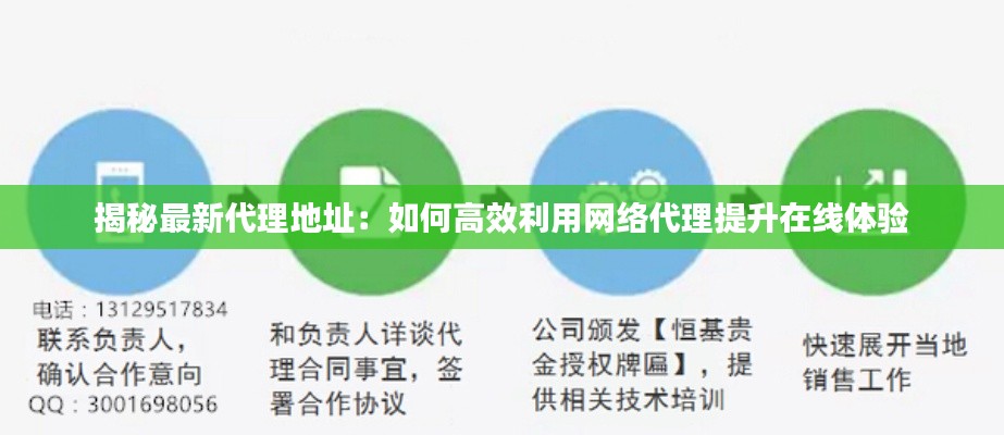 揭秘最新代理地址：如何高效利用網(wǎng)絡(luò)代理提升在線體驗(yàn)