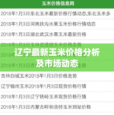 遼寧最新玉米價(jià)格分析及市場(chǎng)動(dòng)態(tài)