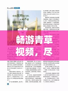 暢游青草視頻，盡享最新精彩內容