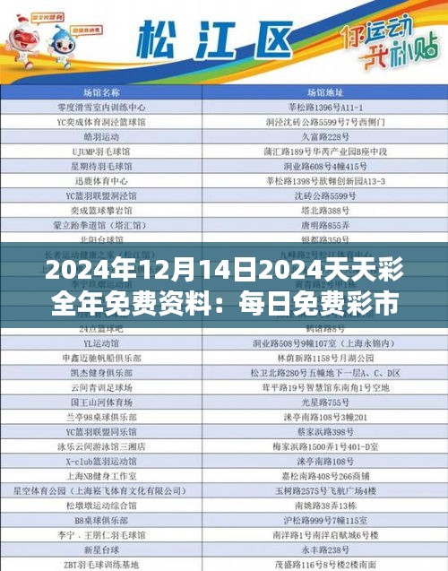 2024年12月14日2024天天彩全年免費(fèi)資料：每日免費(fèi)彩市資料的金色鑰匙