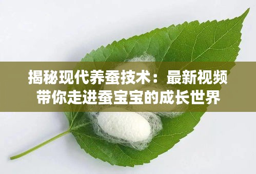 揭秘現(xiàn)代養(yǎng)蠶技術(shù)：最新視頻帶你走進蠶寶寶的成長世界