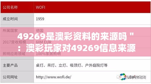 49269是澳彩資料的來源嗎＂：澳彩玩家對49269信息來源的深度思考