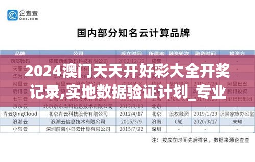 2024澳門天天開好彩大全開獎(jiǎng)記錄,實(shí)地?cái)?shù)據(jù)驗(yàn)證計(jì)劃_專業(yè)版1.753