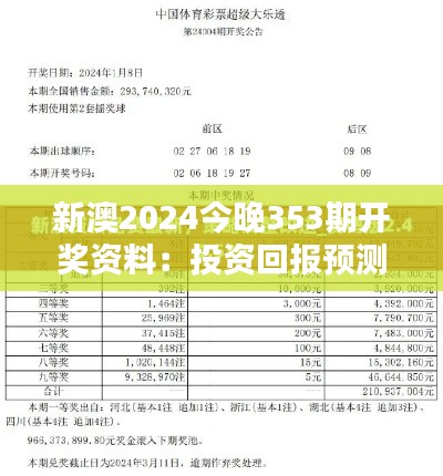 新澳2024今晚353期開獎(jiǎng)資料：投資回報(bào)預(yù)測
