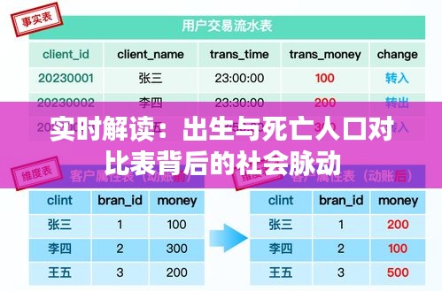 實(shí)時(shí)解讀：出生與死亡人口對比表背后的社會脈動