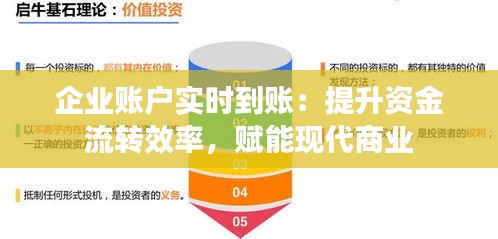 企業(yè)賬戶實時到賬：提升資金流轉(zhuǎn)效率，賦能現(xiàn)代商業(yè)