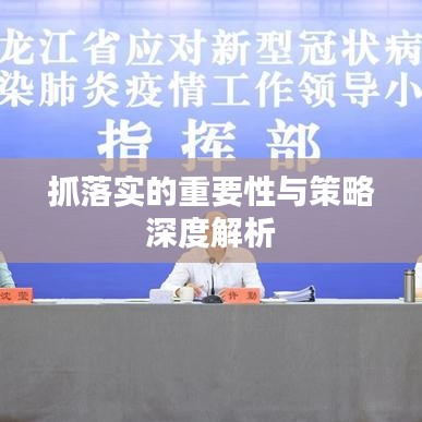 抓落實的重要性與策略深度解析