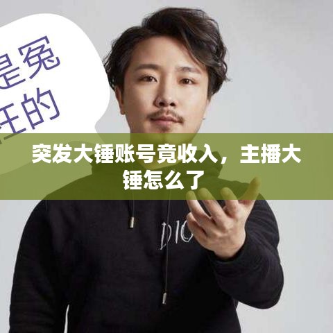突發(fā)大錘賬號(hào)竟收入，主播大錘怎么了 