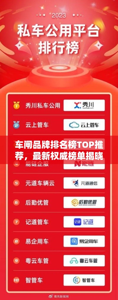 車閘品牌排名榜TOP推薦，最新權(quán)威榜單揭曉！