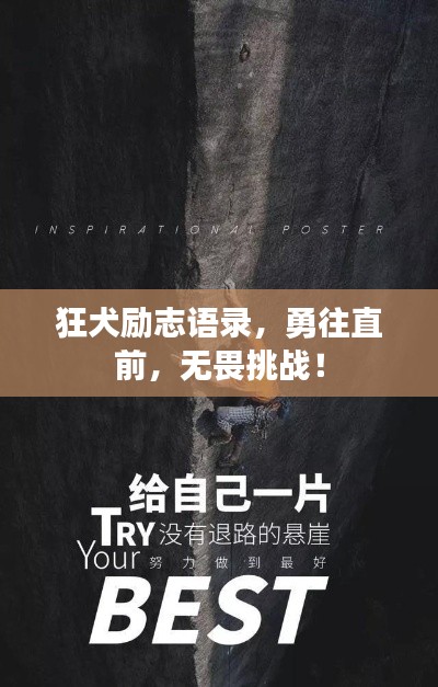 狂犬勵(lì)志語錄，勇往直前，無畏挑戰(zhàn)！