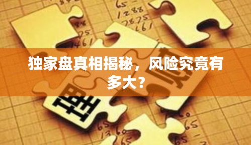 獨(dú)家盤真相揭秘，風(fēng)險(xiǎn)究竟有多大？