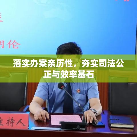 落實(shí)辦案親歷性，夯實(shí)司法公正與效率基石