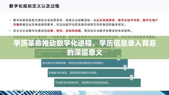 學(xué)歷革命推動數(shù)字化進程，學(xué)歷信息錄入背后的深層意義