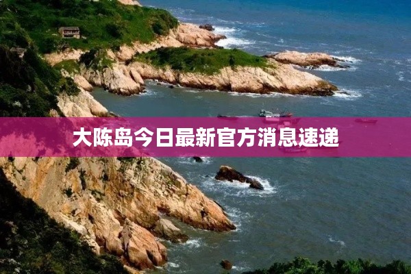 大陳島今日最新官方消息速遞