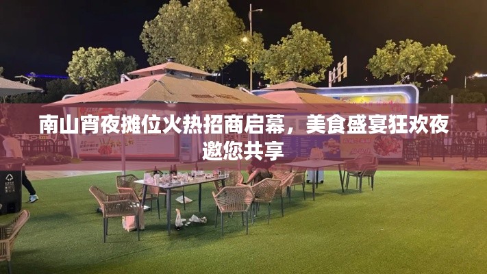 南山宵夜攤位火熱招商啟幕，美食盛宴狂歡夜邀您共享