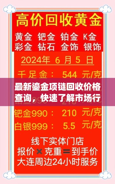 最新鎏金項鏈回收價格查詢，快速了解市場行情！