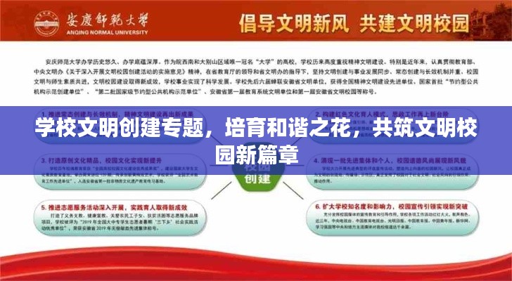 學(xué)校文明創(chuàng)建專題，培育和諧之花，共筑文明校園新篇章
