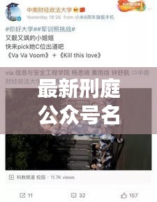 最新刑庭公眾號名稱集合，法律資訊盡收眼底