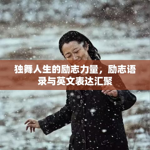 獨(dú)舞人生的勵(lì)志力量，勵(lì)志語錄與英文表達(dá)匯聚